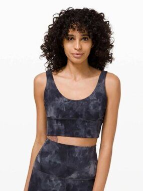 Lululemon Align Bra Diamond Dye Pitch Grey Graphite Grey/Graphite Grey - Size 6